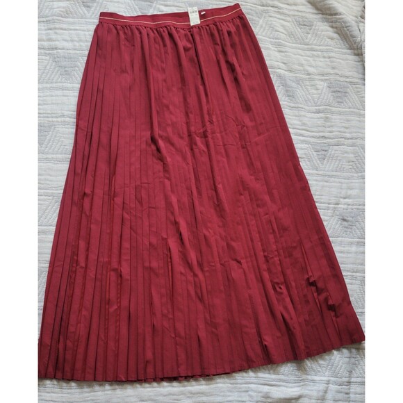 Aerie midi pleated Skirt Size L nwt - Picture 2 of 3